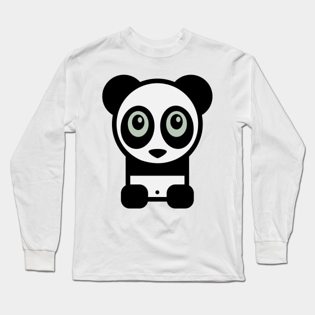 Baby Panda Long Sleeve T-Shirt by mrninja13